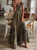 Bohemian Blossom - Sleeveless Floral Maxi Dress - Viaroi