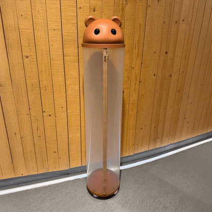 Multipurpose Transparent Plastic Storage Tube with Zipper(30cm)