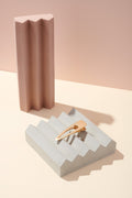 The Hair Edit Soft Gold Brushed Triangle Hair Clip Accessory Layout