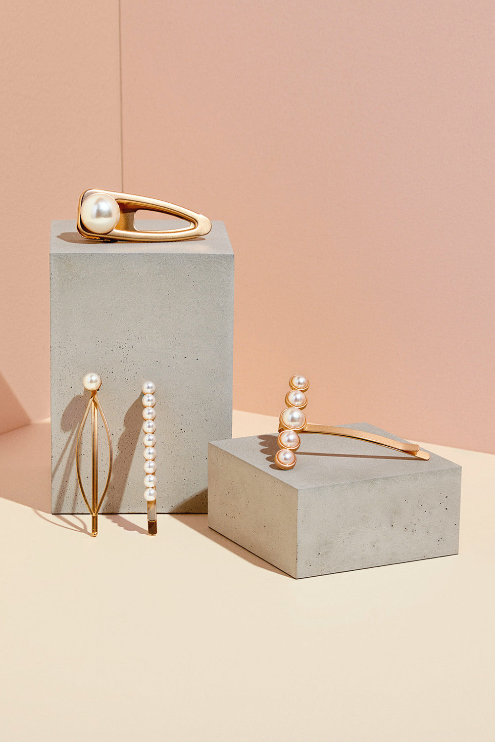 The Hair Edit hair pearl accessories on display