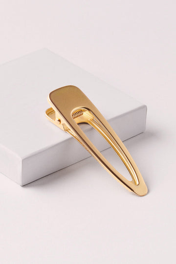 Brushed Triangle Metallic Hair Clip