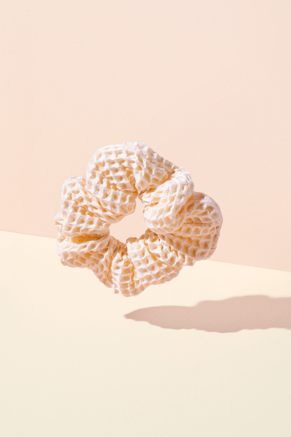The Hair Edit Hygge Ribbon Waffle Scrunchie