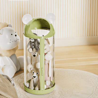 Multi-Functional Transparent Toys Storage Tube with Zipper(30cm)