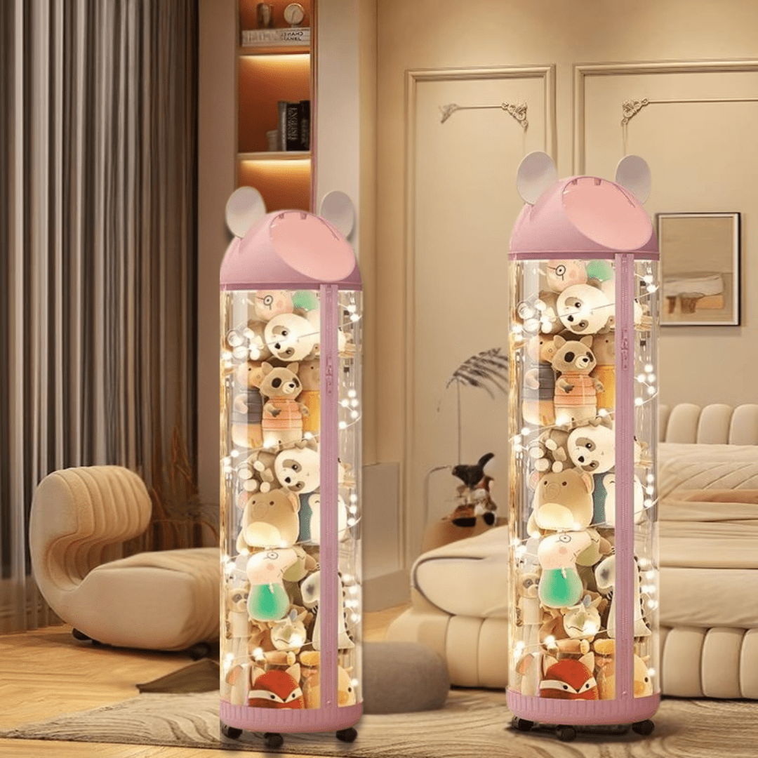 Multi-Purpose Transparent Kids Toys Plastic Storage Tube with Zipper(30cm)