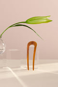 The Hair Edit jumbo chignon French hair pin with plant 