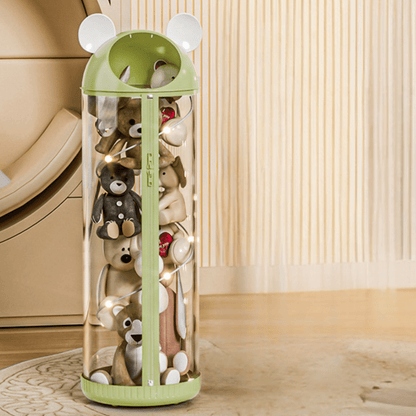 Multi-Functional Transparent Toys Storage Tube with Zipper(30cm)