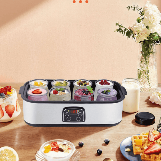 Multifunctional Stainless Steel Digital Yogurt Maker with 8 Cups (1440ml)