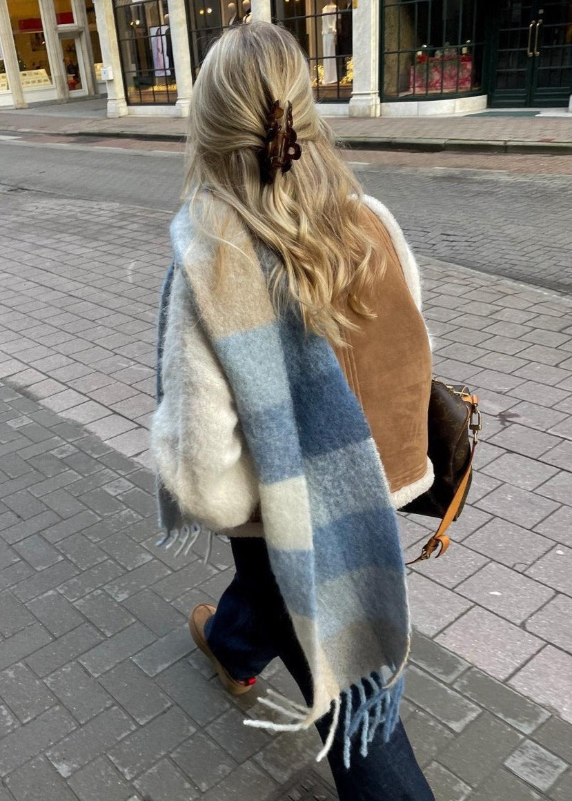 Cozy Lamb Wool Trim Vest