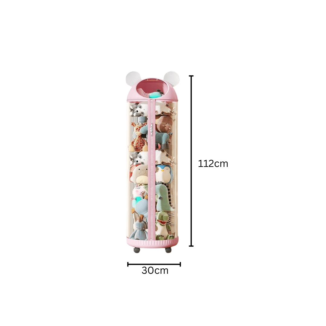 Multi-Purpose Transparent Kids Toys Plastic Storage Tube with Zipper(30cm)