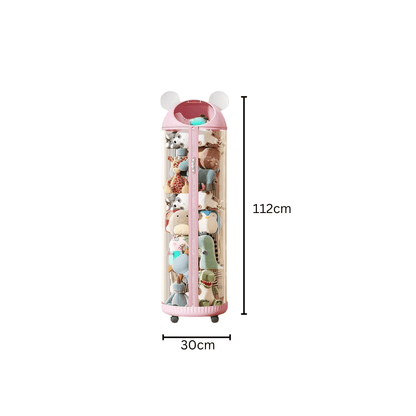Multi-Purpose Transparent Kids Toys Plastic Storage Tube with Zipper(30cm)