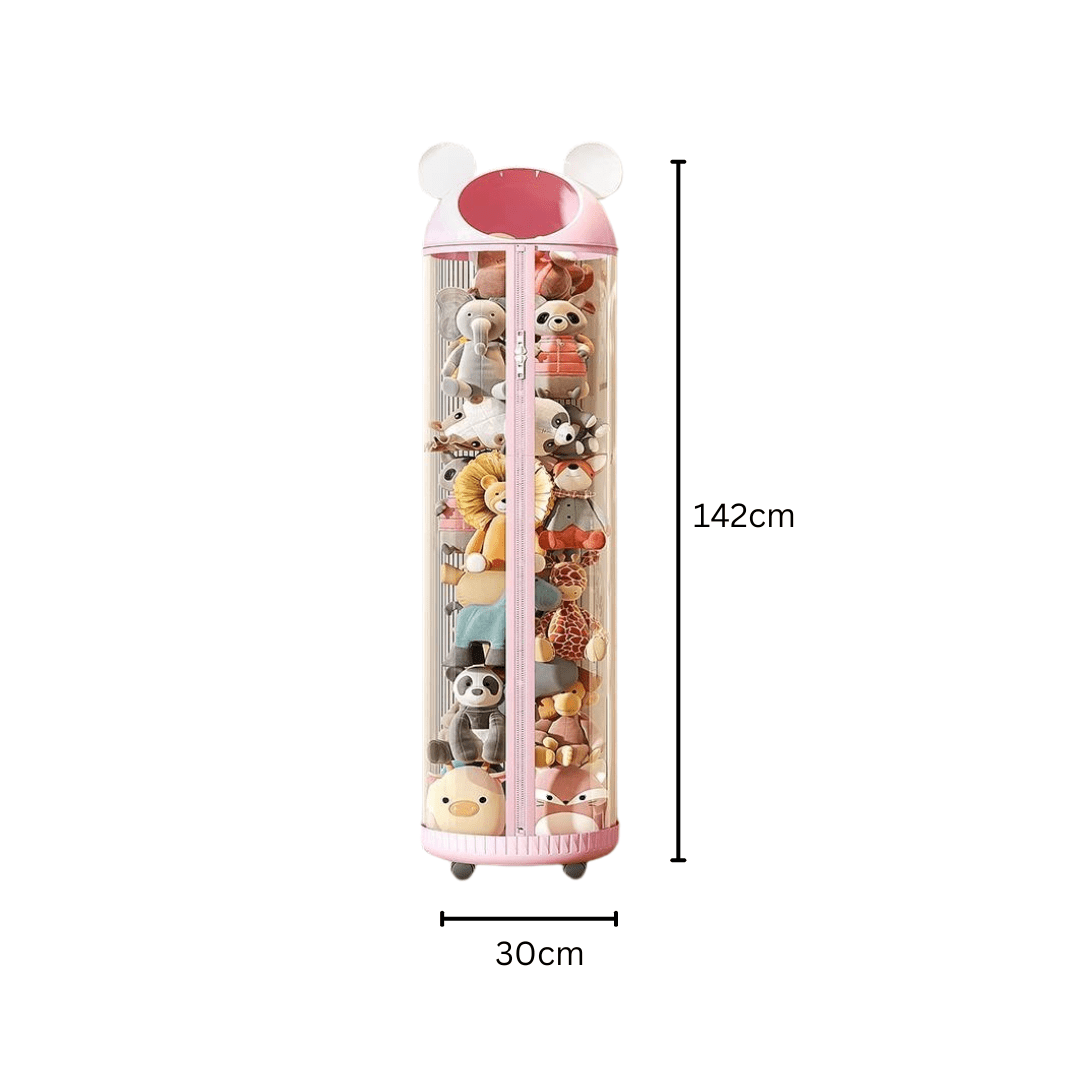 Multi-Purpose Transparent Kids Toys Plastic Storage Tube with Zipper(30cm)
