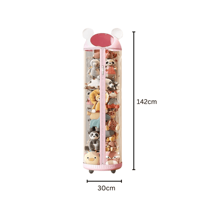 Multi-Purpose Transparent Kids Toys Plastic Storage Tube with Zipper(30cm)