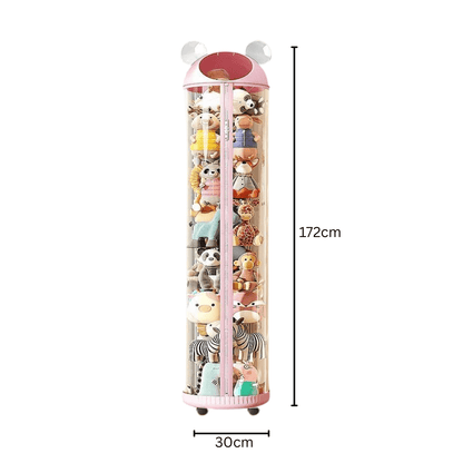 Multi-Purpose Transparent Kids Toys Plastic Storage Tube with Zipper(30cm)