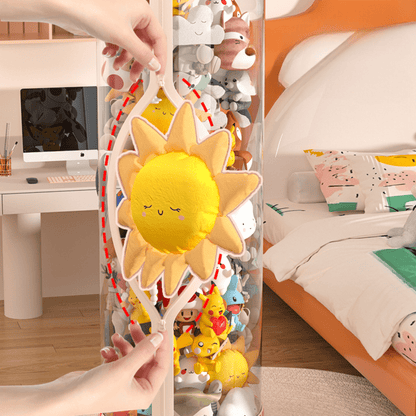 Multi-Purpose Plastic Princess Castle Doll Storage Bucket with Zipper (27cm)