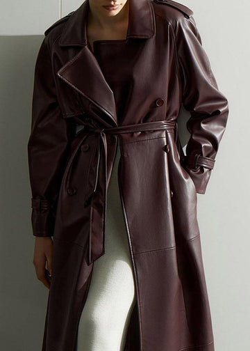Empress Trenchcoat aus Kunstleder
