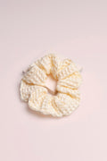 The Hair Edit Hygge Ribbon Waffle Scrunchie