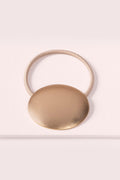 The Hair Edit Soft Gold Royal Disk Circular Metal Hair Tie