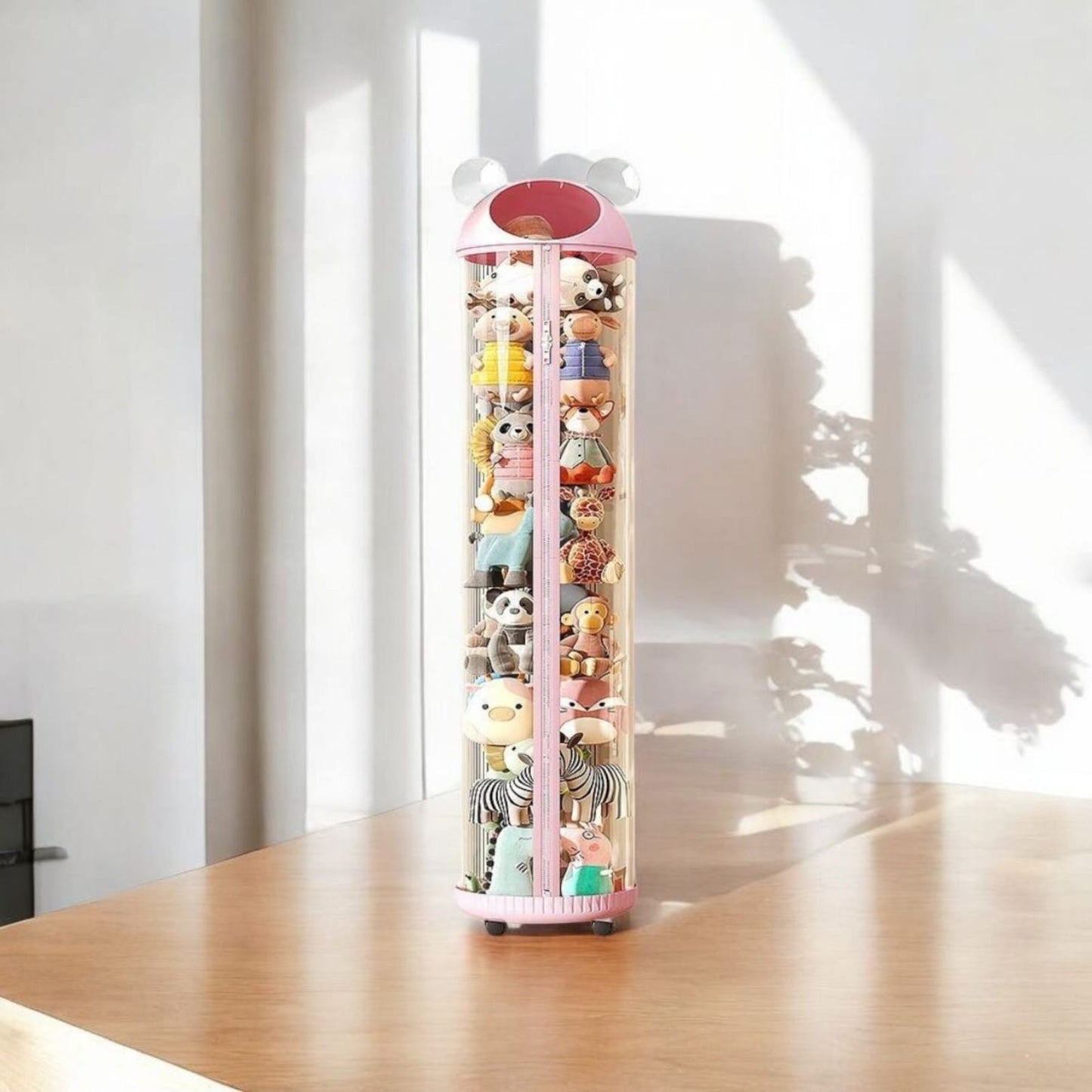 Multi-Purpose Transparent Kids Toys Plastic Storage Tube with Zipper(30cm)