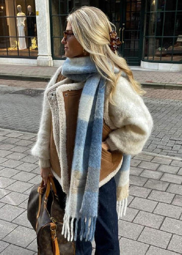 Cozy Lamb Wool Trim Vest