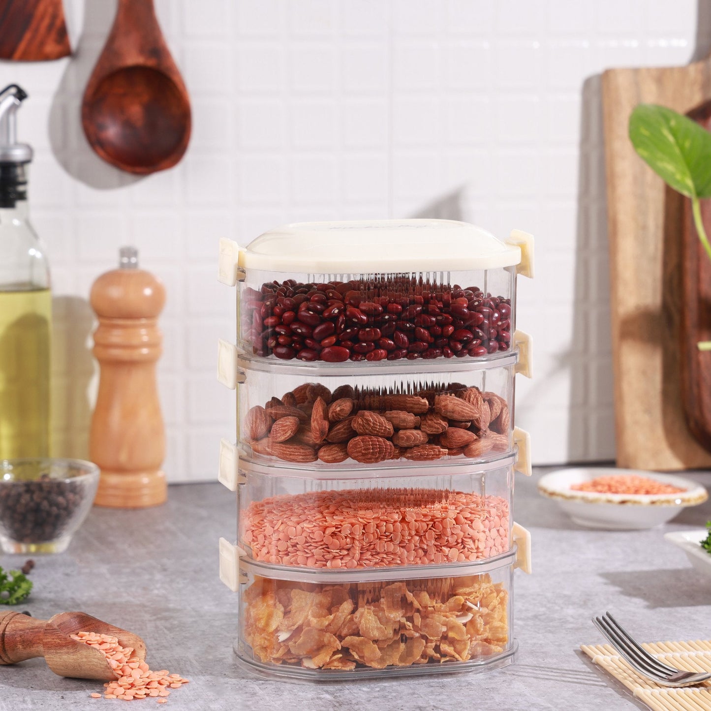 Multilayer Seasoning Storage Box